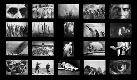 Robert Hirsch. Montage from the series World in a Jar: War & Trauma, 2003. 11 x 17 inches. Electrostatic print.