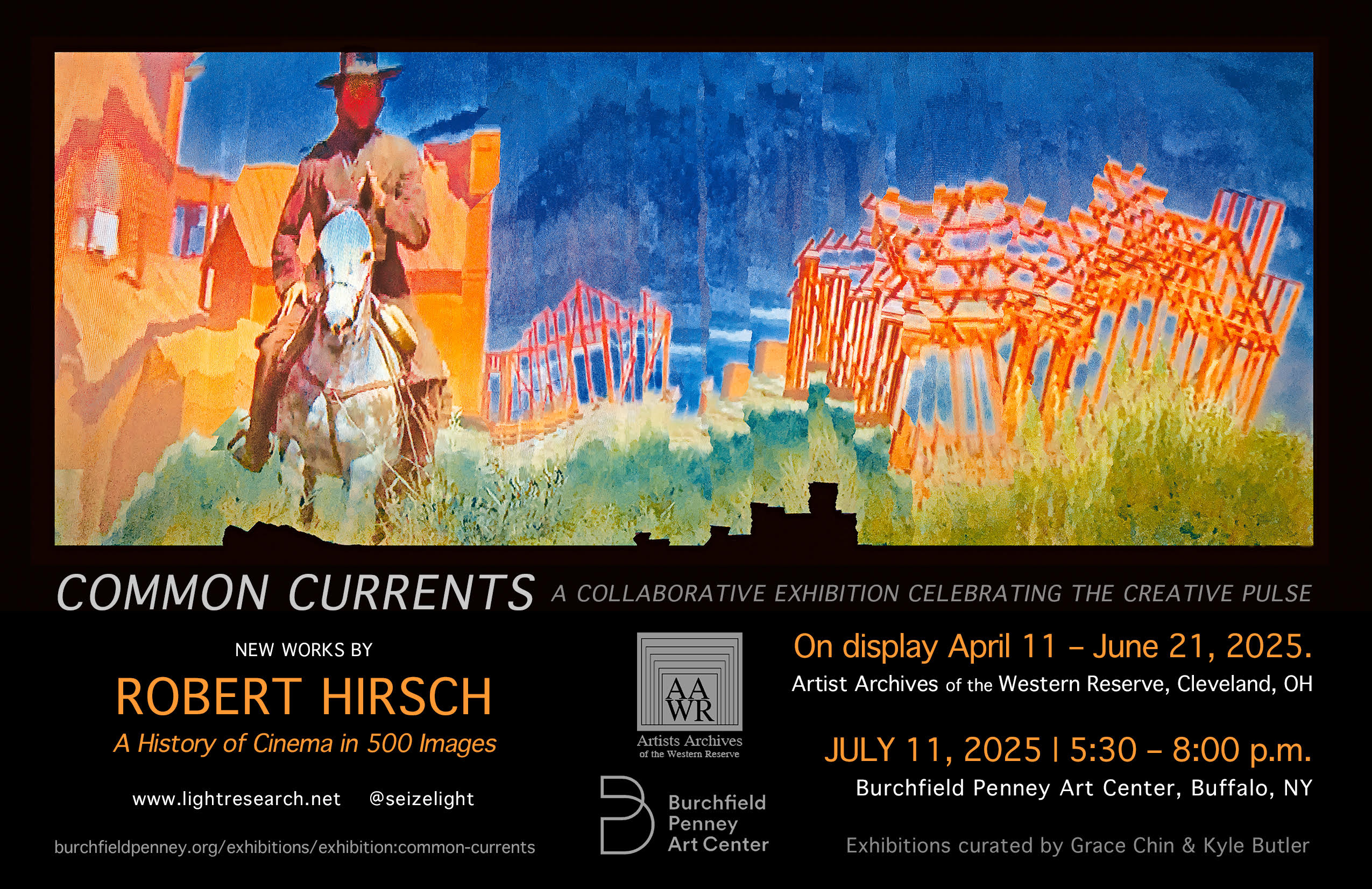 Poster for Common Currents Exhibition at the Burchfield Penney Art Center